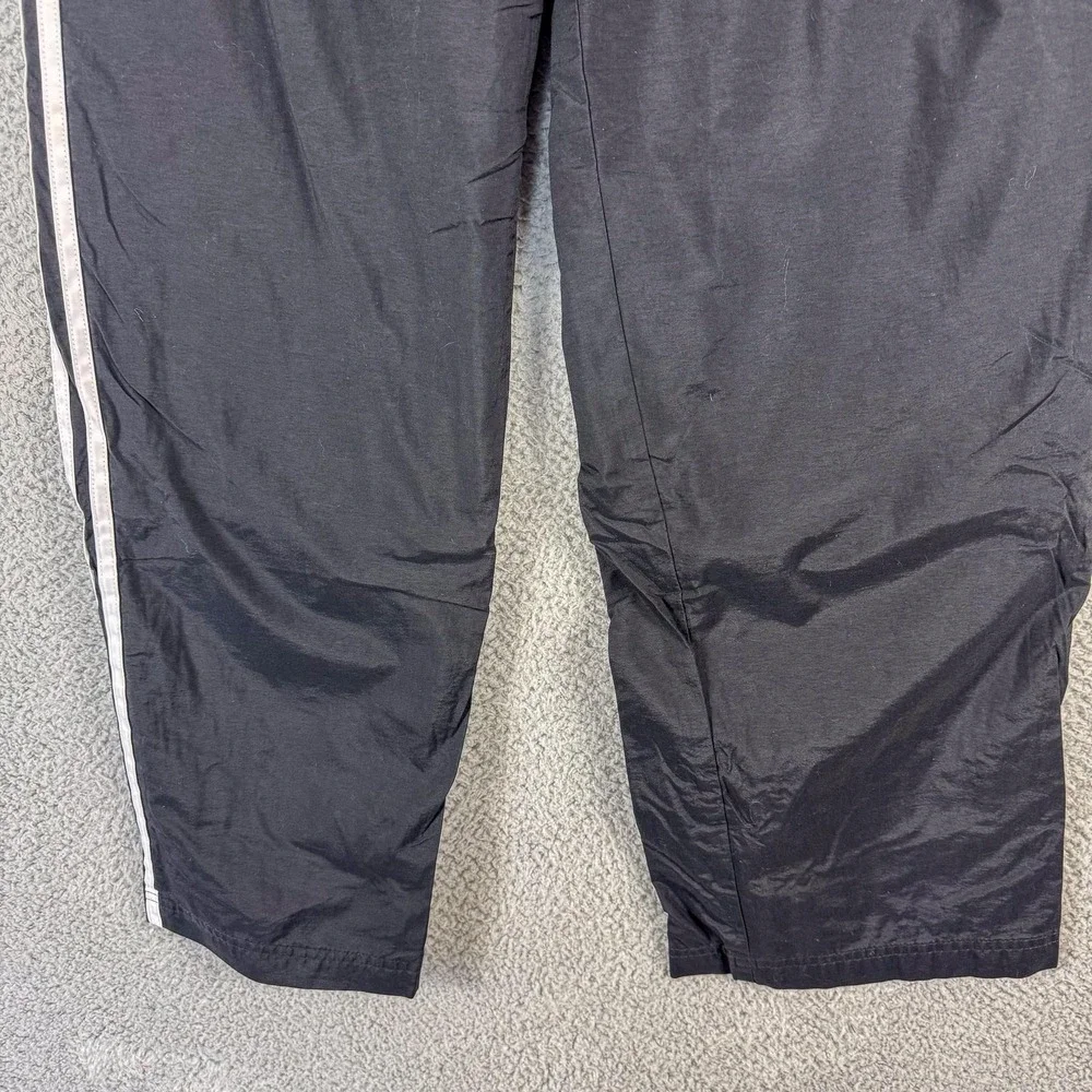Vintage Adidas Track Pants‎ Mens Large 3-Stripes Windbreaker Lined Nylon 00s Y2K